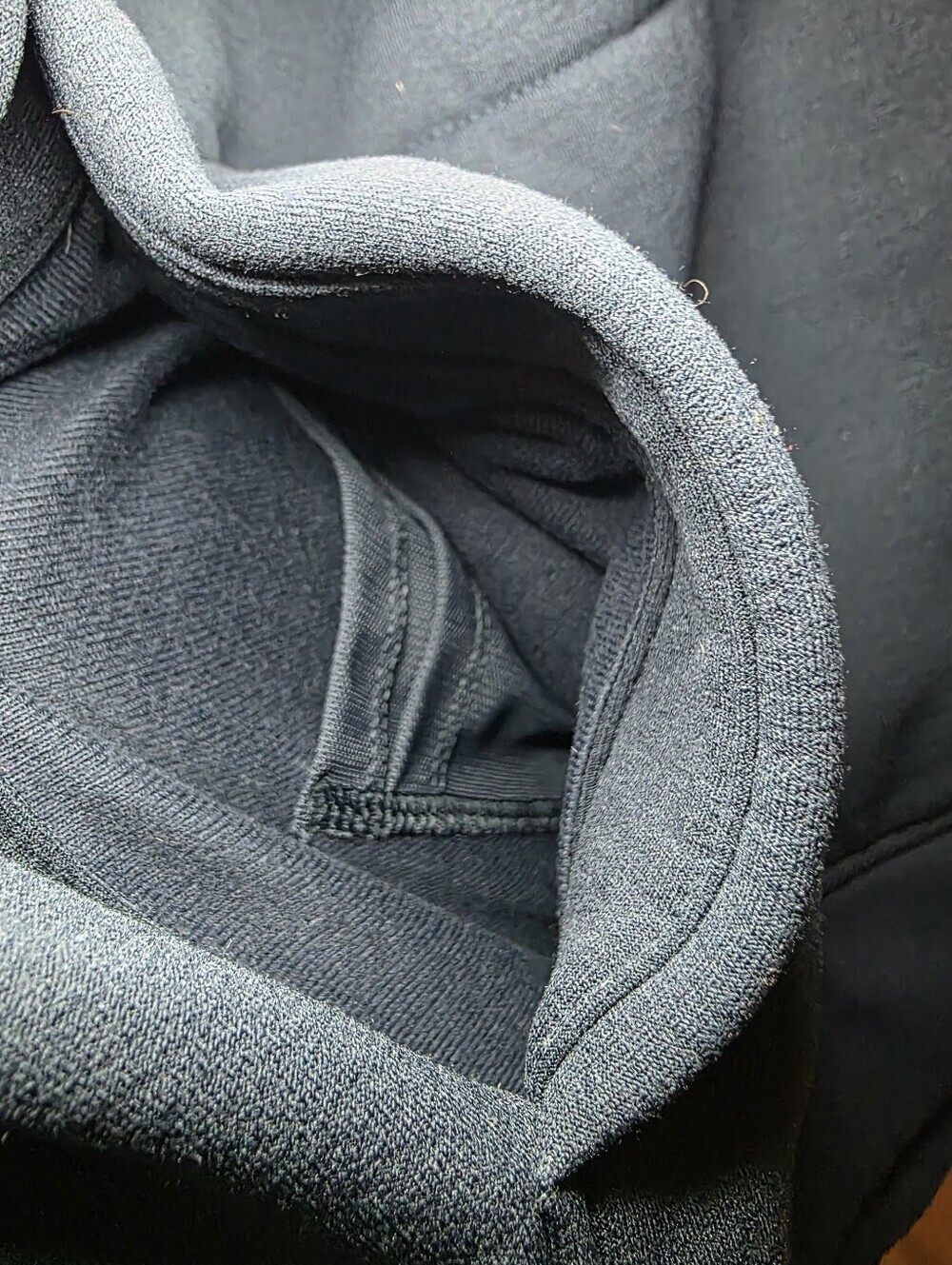 Lululemon Kick The Cold Funnel Neck Fleece Sweatshirt Inkwell Navy Blue Size 8 - Picture 8 of 15